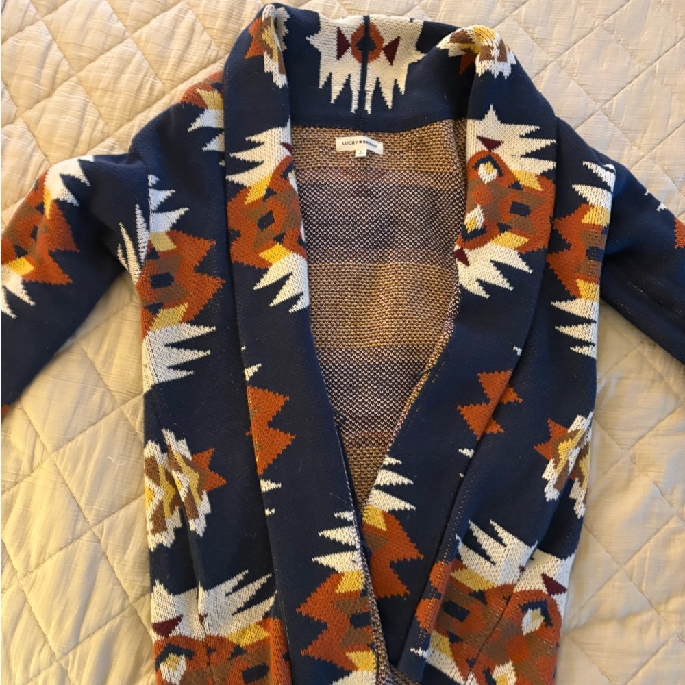 Lucky Brand Colorful Knit Sweater